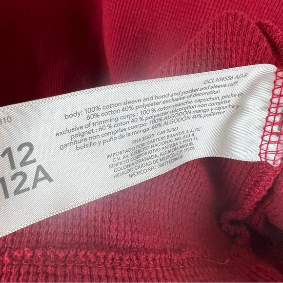 OshKosh Waffle Knit Long Sleeve Hoodie - Picture 2 of 6